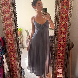 Mahina blue grey Maxi Dress